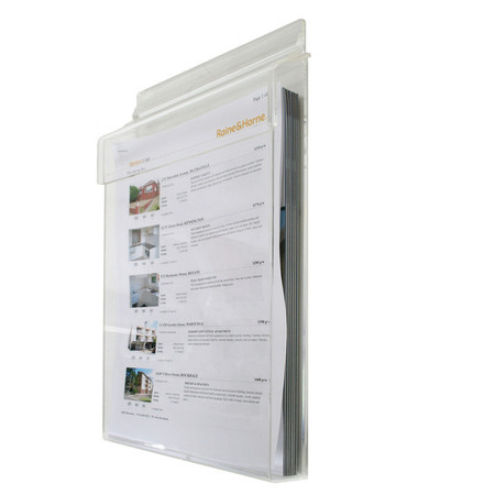 A4 Outdoor Hinged Wall Brochure Holder
