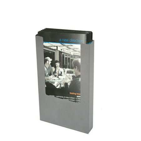 DL Silver Steel Brochure Holder