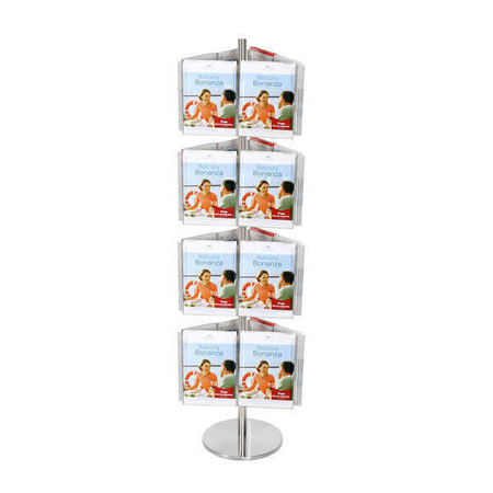 Stainless Steel Carousel Holds 24 A4