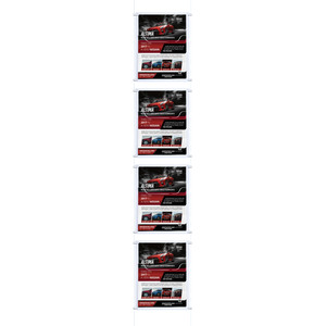 Cable Brochure System 1 Column with 4 A4 Brochure Holders