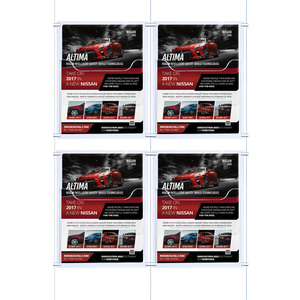 Cable Brochure System 2 Column with 4 A4 Brochure Holders