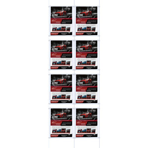 Cable Brochure System 2 Column with 8 A4 Brochure Holders