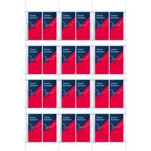Cable Brochure System 3 Column with 24 DL Brochure Holders