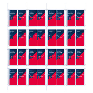 Cable Brochure System 4 Column with 32 DL Brochure Holders