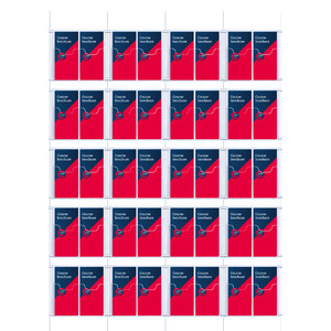 Cable Brochure System 4 Column with 40 DL Brochure Holders