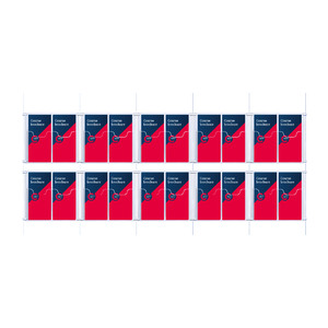 Cable Brochure System 5 Column with 20 DL Brochure Holders