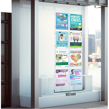 Double Column 8 Pocket A3 Portrait