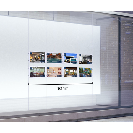 Quad Column 8 Pocket A3 Landscape