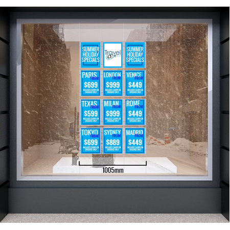 Triple Column 12 Pocket A3 Portrait