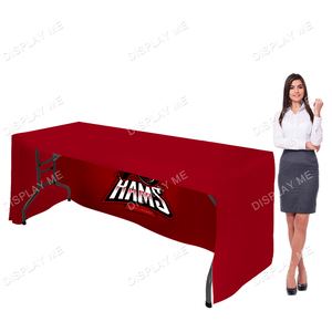 Fabric Rectangle Fitted Table Cloth -  4 Foot covers 3 Sides