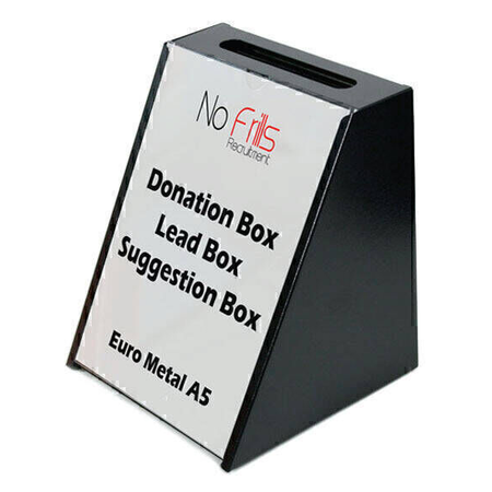 A5 Euro Black Metal Suggestion Box