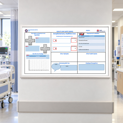 White Magnetic 1790 x 900 Hospital Frame