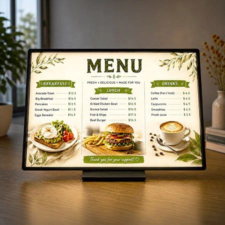 Slim Bright A2 Table Lightbox Sign