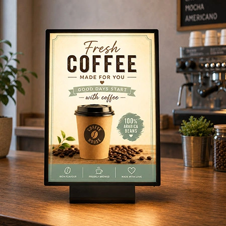 Slim Bright A3 Table Lightbox Sign