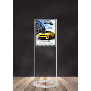 Premium Acrylic 1450mm Lobby Stand Holds A2 Poster Double Sided 