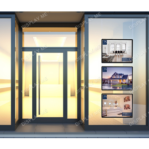 Window Lightbox 1 Column - A2 Black Landscape x 3