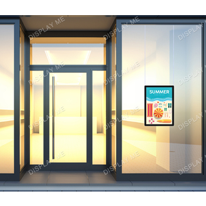 Window Lightbox 1 Column - A2 Black Portrait x 1