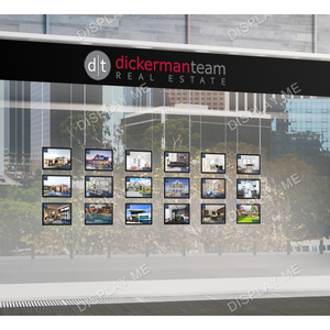 Window Lightbox 6 Columns - A3 Black Landscape x 18