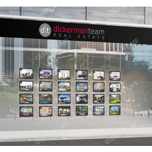 Window Lightbox 6 Columns - A3 Black Landscape x 24