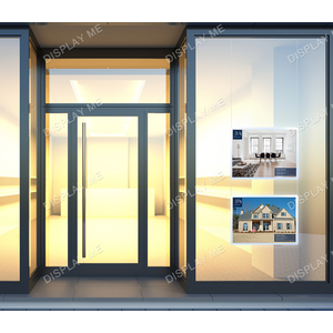 Window Lightbox 1 Column - A2 Silver Landscape x 2