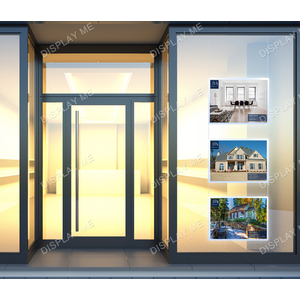 Window Lightbox 1 Column - A2 Silver Landscape x 3