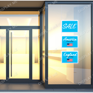 Window Lightbox 1 Column - A4 Silver Landscape x 3