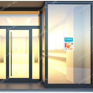 Window Lightbox 1 Column - A4 Silver Portrait x 1