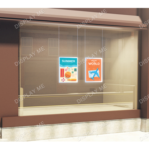 Window Lightbox 2 Columns - A2 Silver Portrait x 2