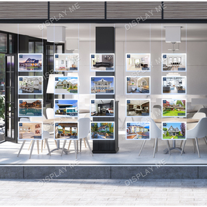 Window Lightbox 5 Columns - A4 Silver Landscape x 20