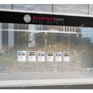 Window Lightbox 6 Columns - A4 Silver Portrait x 6