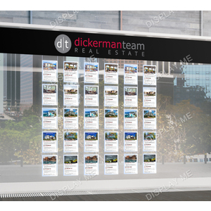 Window Lightbox 6 Columns - A4 Silver Portrait x 30