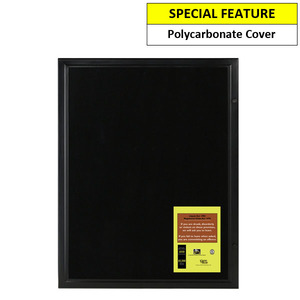 Black Magnetic 9A4 Notice Board