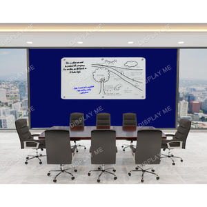 White Magnetic Glass Board 600 x 400mm with Fixings
