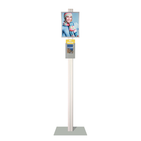 Retail Stand with A4 Snap Frame and A4 Brochure Holder