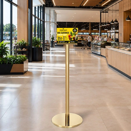 Gold Ezi Pole Euro Clip Landscape A5