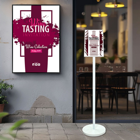 A4 White Mod Ezi Poster Stand