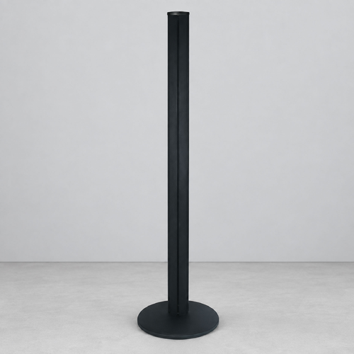 1800 Black Pole and Base