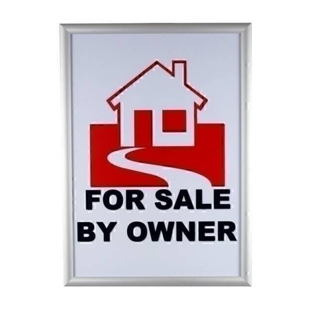 Silver A2 Combo Snap Frame with clip