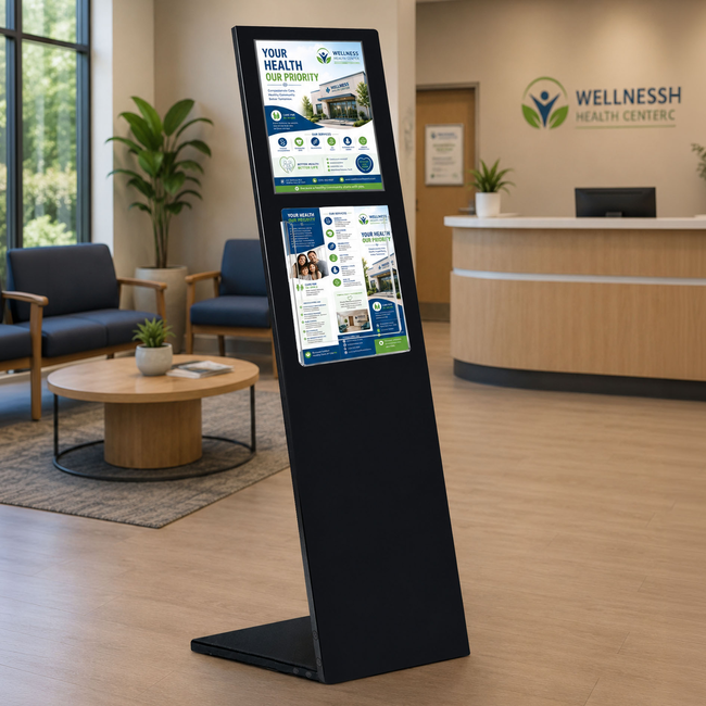 Mod Info Dislay Black - A4 Sign and A4 Brochure Holder 