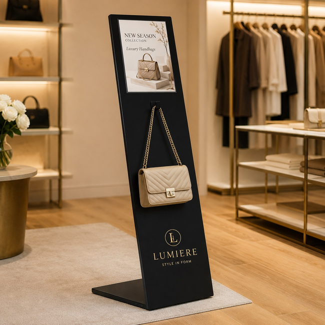 Mod Info Dislay Black - Shopfitter Customisable Display Stand