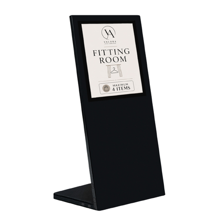 Black Table Information Stand - A4 Sign 