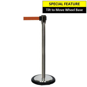 Silver Wheel Base Ezi Pole with Red Cassette