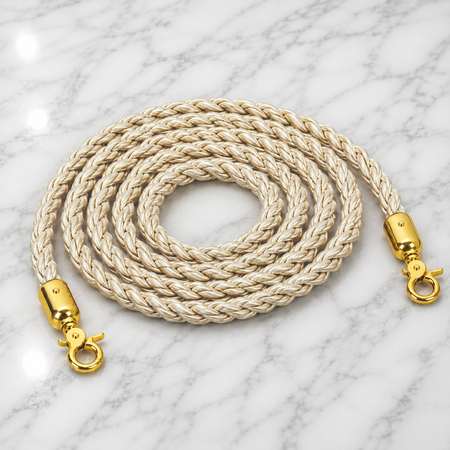 Champagne Cord for Gold Rope Queue Barrier Poles