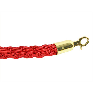 Red Cord for Gold Rope Queue Barrier Poles