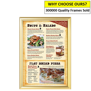 A2 Polished Gold Snap Frame