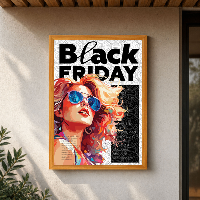 A0 Light Wood Snap Frame
