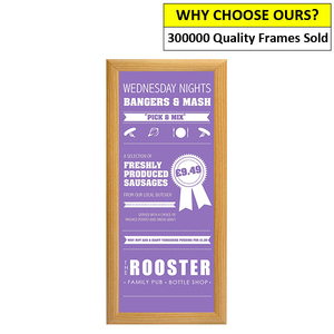 Half A1 Light Wood Snap Frame