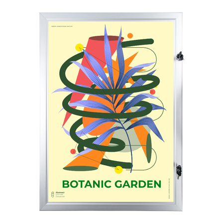 Silver A1 Lockable Water Resistant Showboard