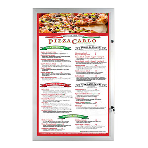 Silver 1500 x 1000 Lockable Water Resistant Showboard