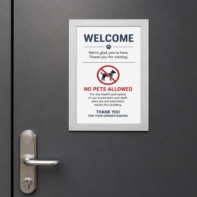 Silver A3 Magnetic Promo Poster Frame
